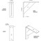 Ekena Millwork Traditional Steel Bracket, Antiqued Brass 2"W x 8"D x 8"H BKTM02X08X08TRABS - alternate 9